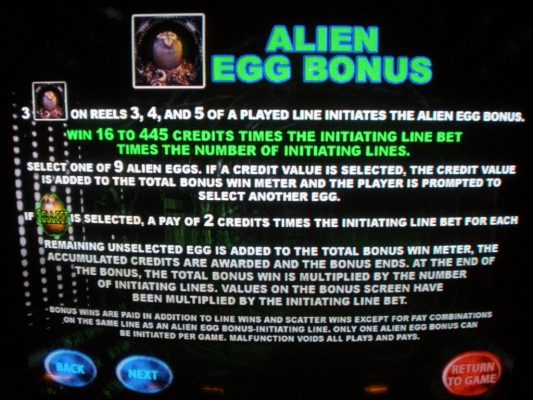 Alien Slot Machine for sale